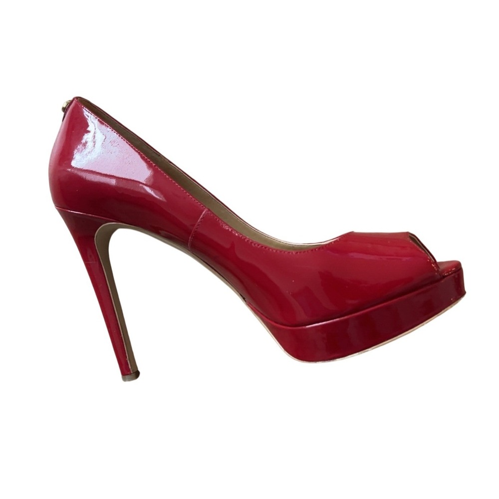 Michael Kors red platform peeptoe pump‎ SZ: 9